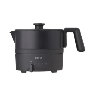 【Siroca】1L四段溫控多功能不沾調理鍋-黑色(SK-M1510-K)