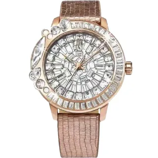 【Galtiscopio 迦堤】絢麗雛菊系列 典雅浪漫水晶錶-40mm/玫瑰金 禮物 送禮 推薦(MG2RGS001BSRGLS)