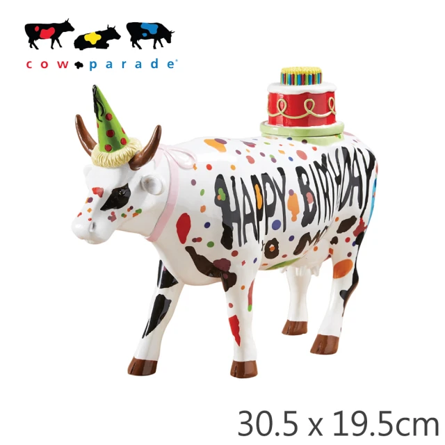 【CowParade】彩繪牛/生日快樂(世界頂級藏品藝術牛)