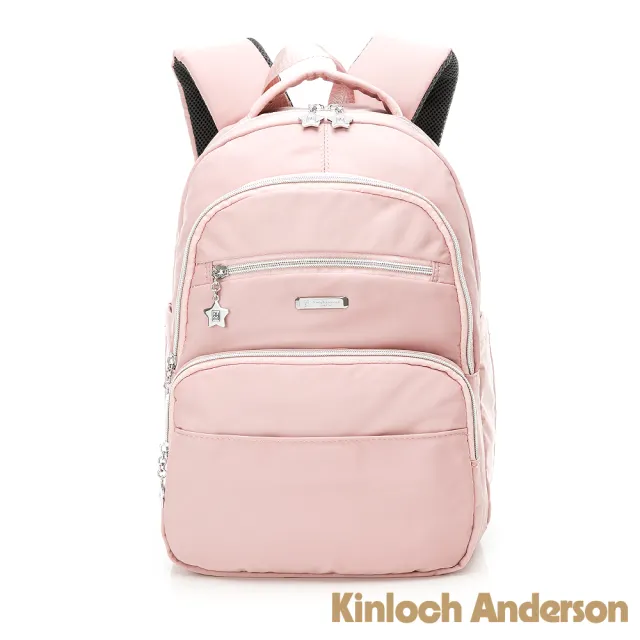 【Kinloch Anderson】城市酷玩 前袋翻蓋造型後背包(乾燥玫瑰粉)