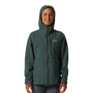 【Mountain Hardwear】Stretch Ozonic Jacket W 輕量彈性防水連帽外套 女款 深雲杉綠 #1985721