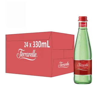 【VIP-Ferrarelle法拉蕊】氣泡天然礦泉水玻璃瓶裝330mlx24入/箱