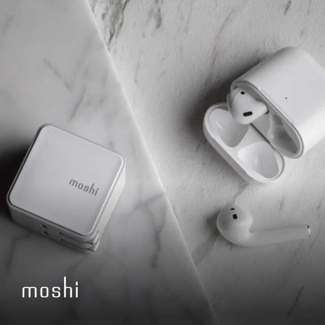 【moshi】Qubit USB-C 20W充快充電器 + USB-C to USB-C 編織充電傳輸線