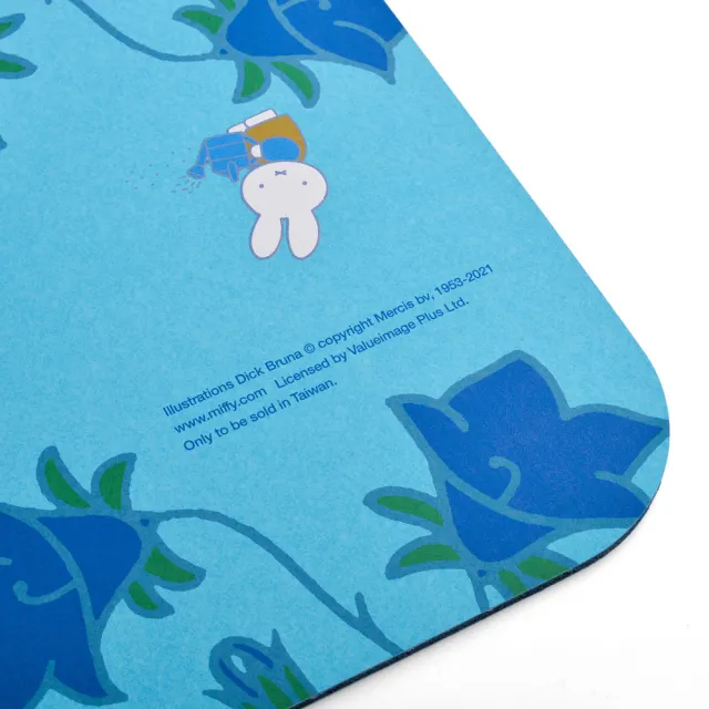 【Miffy 米飛】10秒頂吸 軟式珪藻土吸水地墊 米幻花園 兔年 交換禮物(60x40cm)