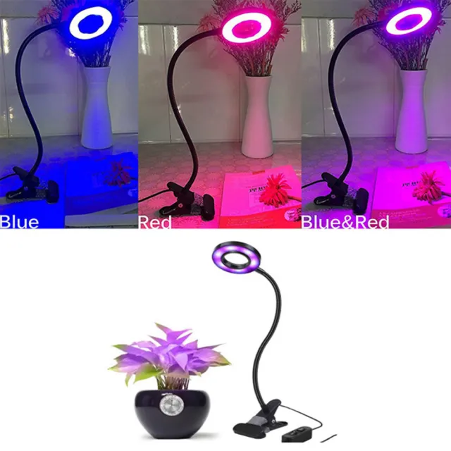 【明瑞】可定時LED單頭圓環植物生長燈-10瓦