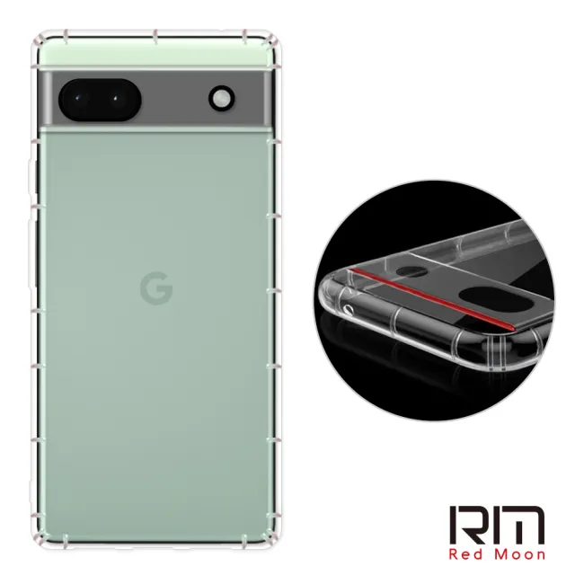 RedMoon】Google Pixel 6a 手機殼貼3件組鏡頭全包式空壓殼-9H玻璃保貼2