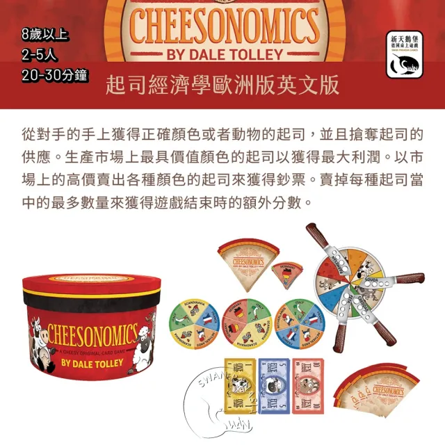【新天鵝堡桌遊】起司經濟學歐洲版 CHEESONOMICS(全家一起來/兩人也好玩)