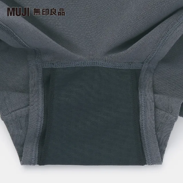 【MUJI 無印良品】女有機棉混彈性天竺拳擊生理內褲(共2色)