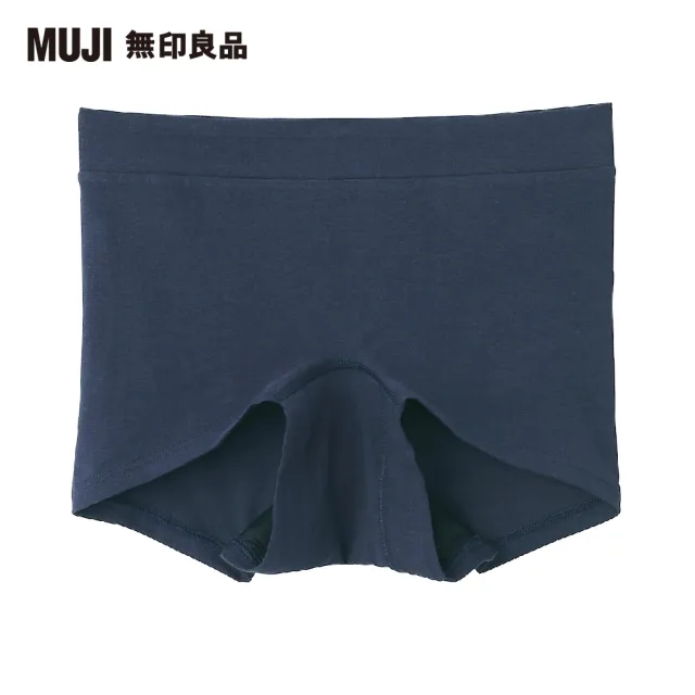 【MUJI 無印良品】女有機棉混彈性天竺拳擊生理內褲(共2色)