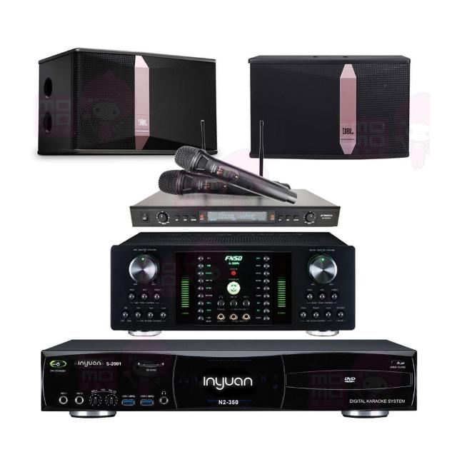 【音圓】S-2001 N2-350+FNSD A-300N+SR-889PRO+JBL Ki512(點歌機4TB+擴大機+無線麥克風+喇叭)