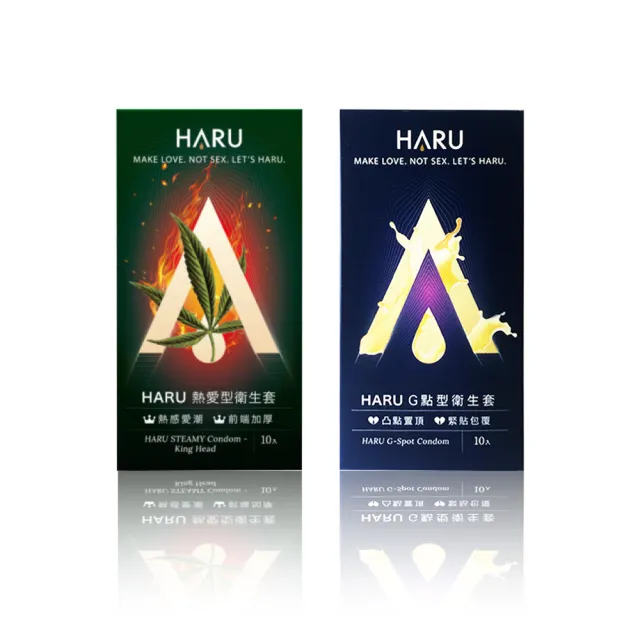 【Haru含春】熱愛持久組合保險套10入*2盒(共20入 前端加厚型+G點型)