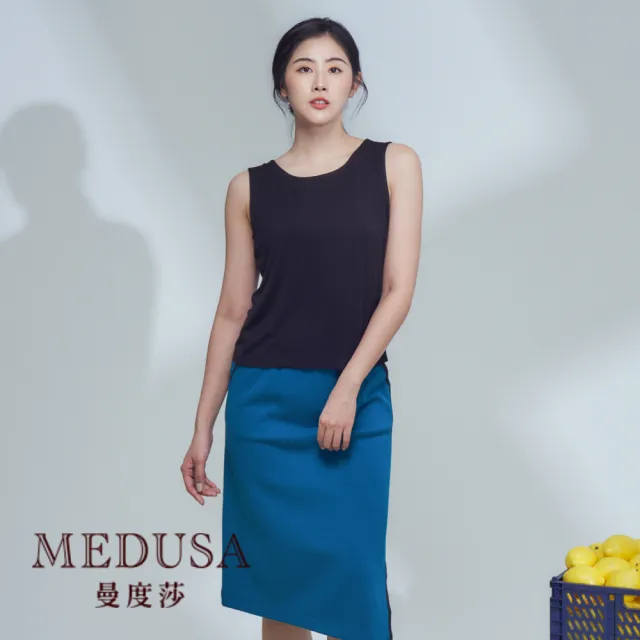 【MEDUSA 曼度莎】現貨-素面涼感背心（M-2L）｜女上衣 涼感內搭 加大尺碼(101-88901)