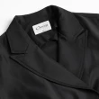 【OUWEY 歐薇】簡約俐落短版雙排扣西裝外套3222134709(黑)
