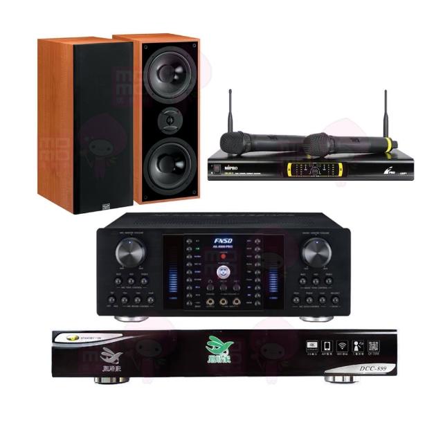 【點將家】DCC-899+FNSD AK-8800 PRO+OK-9DII+KTF DM-827(點歌機4TB+擴大機+無線麥克風+喇叭)