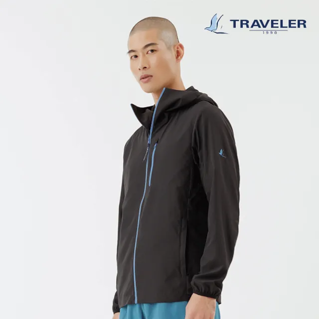 【TRAVELER 旅行者】22春夏新品-男款消臭自體收納抗UV外套_221TR207(防曬外套/防護面罩)