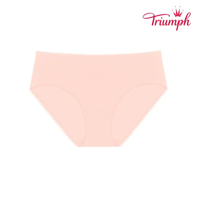 【Triumph 黛安芬】智能恆溫系列 素面中腰平口內褲 M-EL(粉)