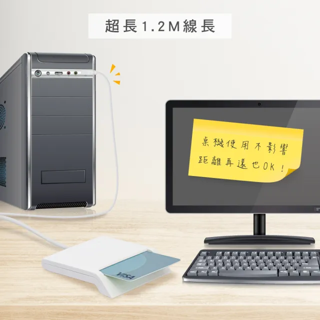 【KINYO】KCR-6153 晶片讀卡機1.2M(USB)
