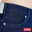 【EDWIN】男裝 大尺碼-JERSEYS迦績EJ9透氣中腰中直筒牛仔褲(酵洗藍)
