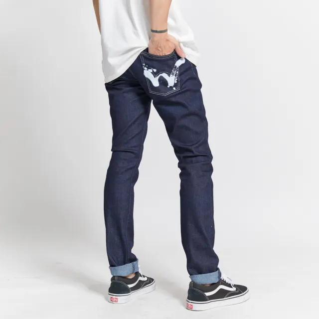 【EDWIN】男裝 60週年窄管牛仔褲(原藍色)
