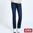 【EDWIN】女裝 JERSEYS迦績EJ1超彈力中低腰靴型牛仔褲(原藍磨)