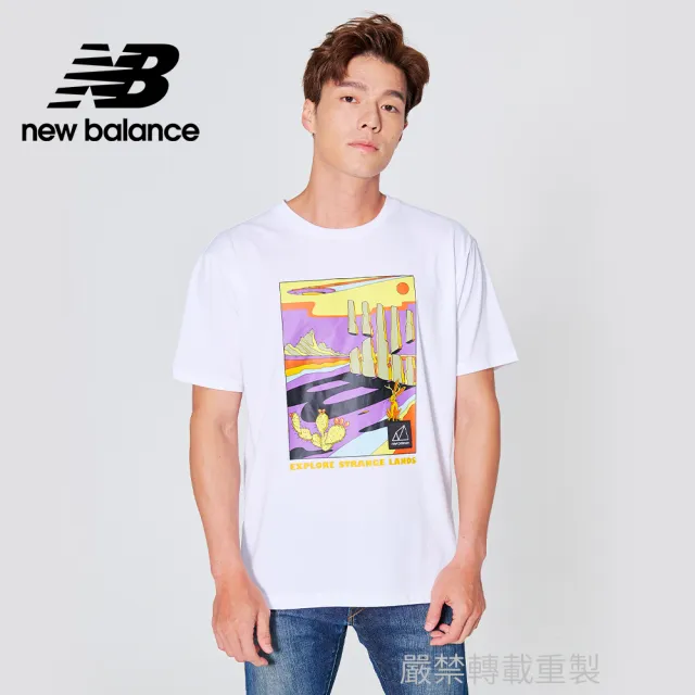 【NEW BALANCE】NB 短袖上衣_男裝_白色_MT21509WT