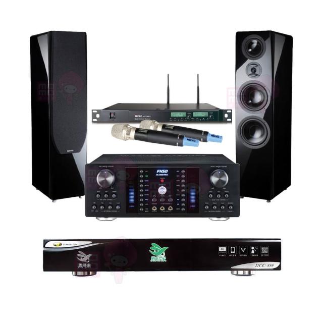 【點將家】DCC-899+FNSD AK-8800 PRO+ACT-65II+KTF P-889(點歌機4TB+擴大機+無線麥克風+喇叭)