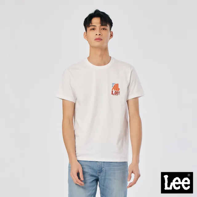 【Lee】出清品-男裝 短袖T恤 / Its ALL Lee 古董白 標準版型(LL220054K14)