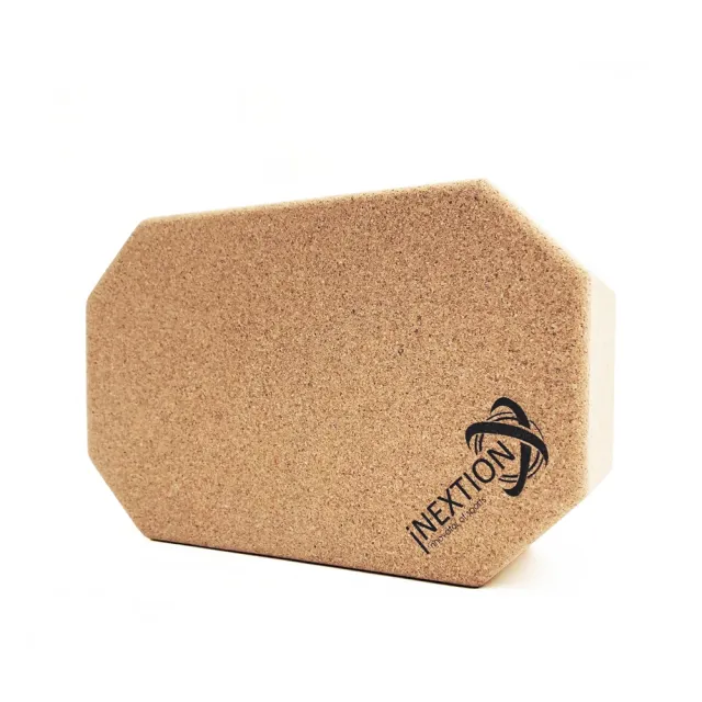 【INEXTION】Cork Yoga Block 羽量級八角軟木磚 60D(軟木瑜珈磚2入)