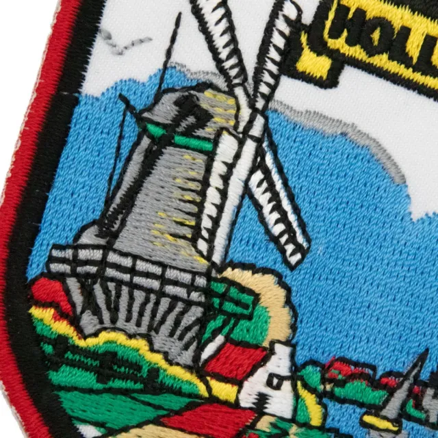 【A-ONE 匯旺】臂章補丁燙布貼 荷蘭刺繡 風車村桑斯安斯地標 裝飾布貼 布刺繡布貼 補破洞(No.091)
