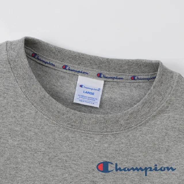 【Champion】官方直營-AS Logo短袖Tee-男(灰色)