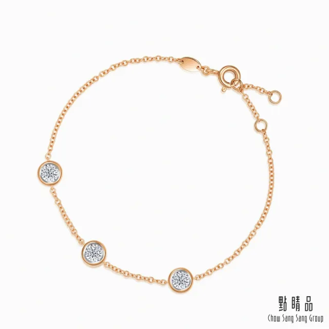 【點睛品】Daily Luxe 13分 炫幻星光 18K金鑽石手鍊