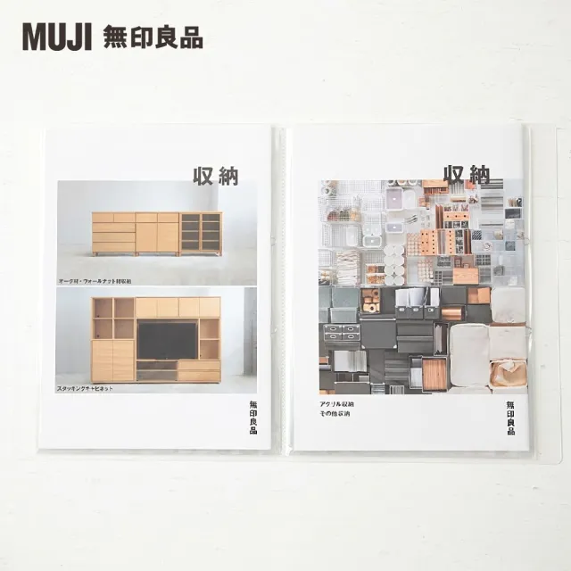 【MUJI 無印良品】聚丙烯軟質內頁透明資料夾/A4.40口袋