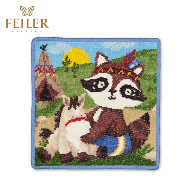 【Feiler 官方直營】可愛熊熊方巾 3款(25x25cm)