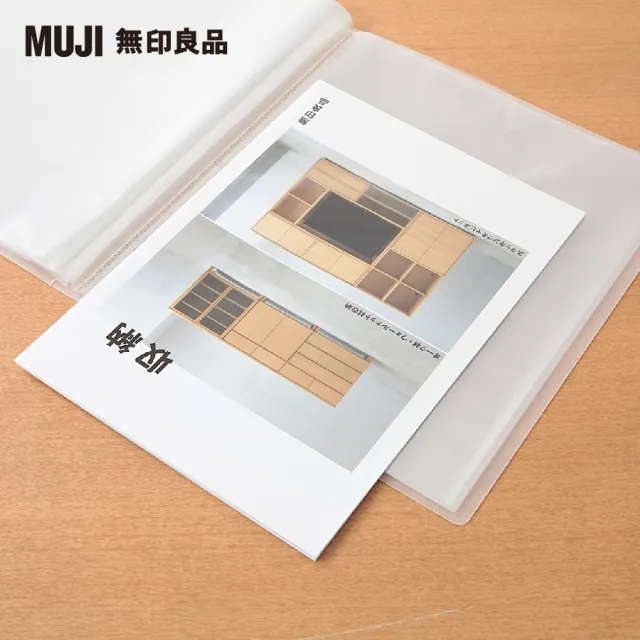 【MUJI 無印良品】聚丙烯軟質內頁透明資料夾/A4寬.40口袋