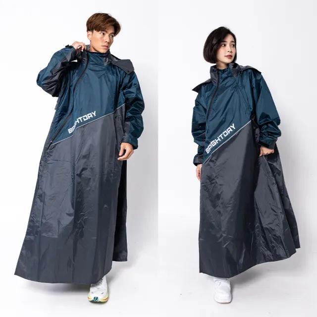 OutPerform】EVO終結者斜開雙拉鍊專利連身式雨衣(斜開雙拉鍊防水大進化