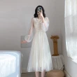 【BBHONEY】法式夢幻小禮服 新娘網紗洋裝 仙女網紗連衣裙(網美必備款)