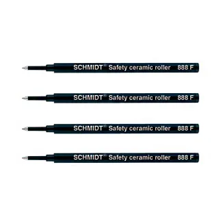 【ARTEX】水性鋼珠筆芯-德國施密特SCHMIDT品牌- 黑-4入優惠組