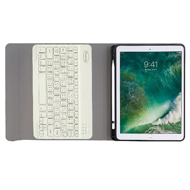 Powerway For iPad 10.5吋平板專用時座型藍牙鍵盤/皮套(Air3/Pro10.5)