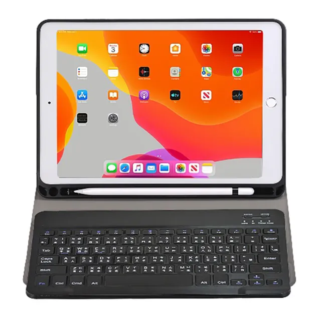 Powerway For iPad 10.2吋平板專用時座型藍牙鍵盤/皮套(iPad 9/8/7)