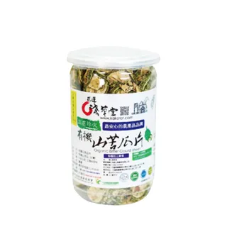 【花蓮壽豐】淺草堂-正宗綠皮有機山苦瓜片100gX1瓶