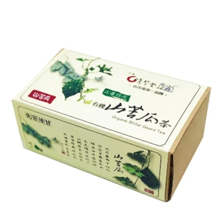 【花蓮壽豐】淺草堂-正宗綠皮有機山苦瓜茶X1盒(3gX12入/盒)
