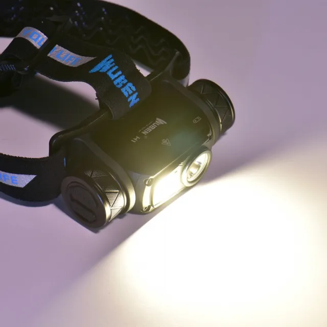 【WUBEN 錸特光電】H1 1200流明 戶外LED頭燈 USB充電 高亮泛光(可調整角度 防水 工作頭燈 標配18650鋰電池)