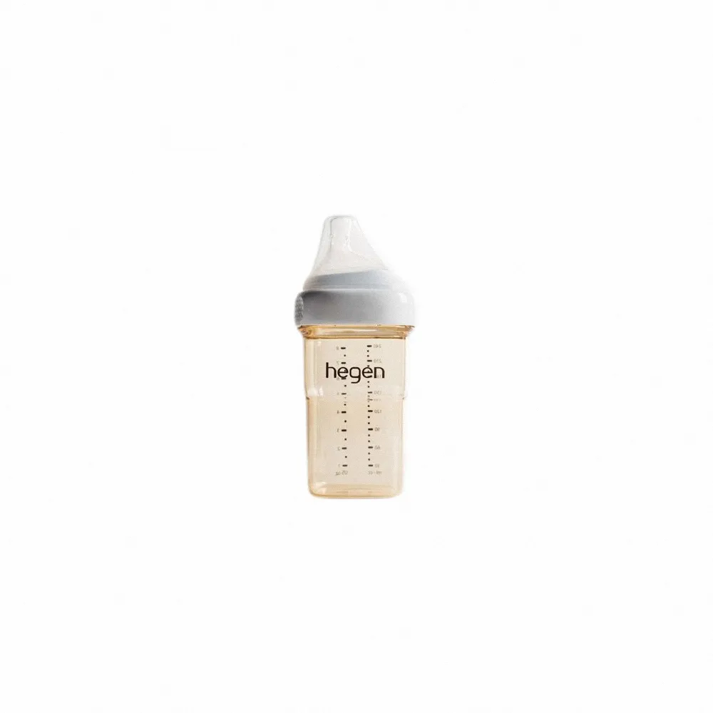 【hegen】金色奇蹟PPSU多功能方圓型寬口奶瓶-240ml(單入)