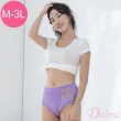 【Daima 黛瑪】抗菌性感小褲M-3L/逆齡時光高腰蕾絲內褲/輕薄/透氣(紫色)