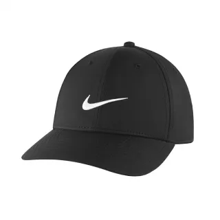 【NIKE 耐吉】帽子 Legacy91 Tech Cap 男女 黑 老帽 棒球帽 高爾夫球帽 可調式 基本款 透氣(DH1640-010)