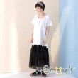 【betty’s 貝蒂思】設計款LOGO長板T-shirt(白色)