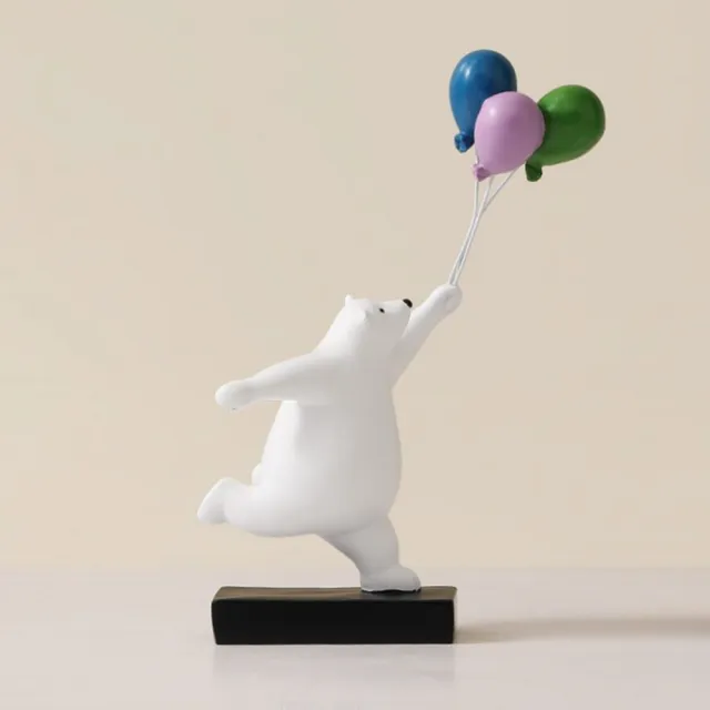 【JEN】北歐創意氣球北極熊裝飾擺飾(2款可選)