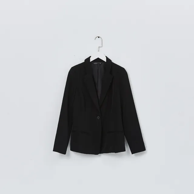 【MASTINA】簡約正裝-女長袖外套 簡約 黑(黑色/版型適中/魅力商品)