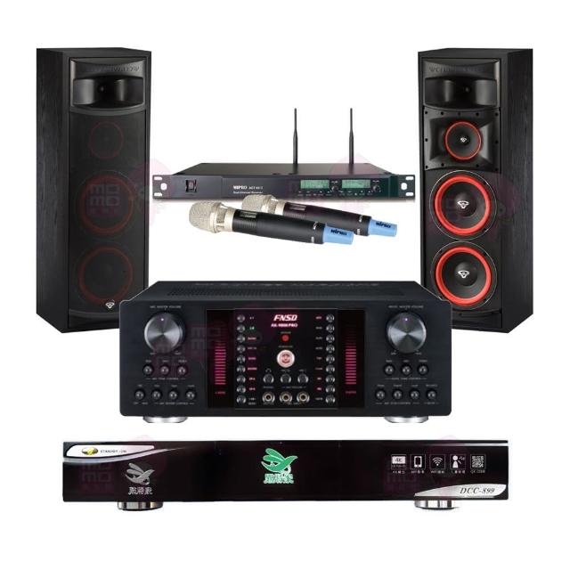 【點將家】DCC-899+FNSD AK-9800 PRO+ACT-65II+XLS-28(點歌機4TB+擴大機+無線麥克風+卡拉OK喇叭)