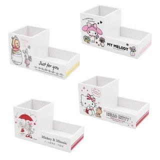 【收納王妃】Disney 迪士尼 Sanrio 三麗鷗 兩格浴室收納盒 桌上收納(18x9.2x9.5cm)